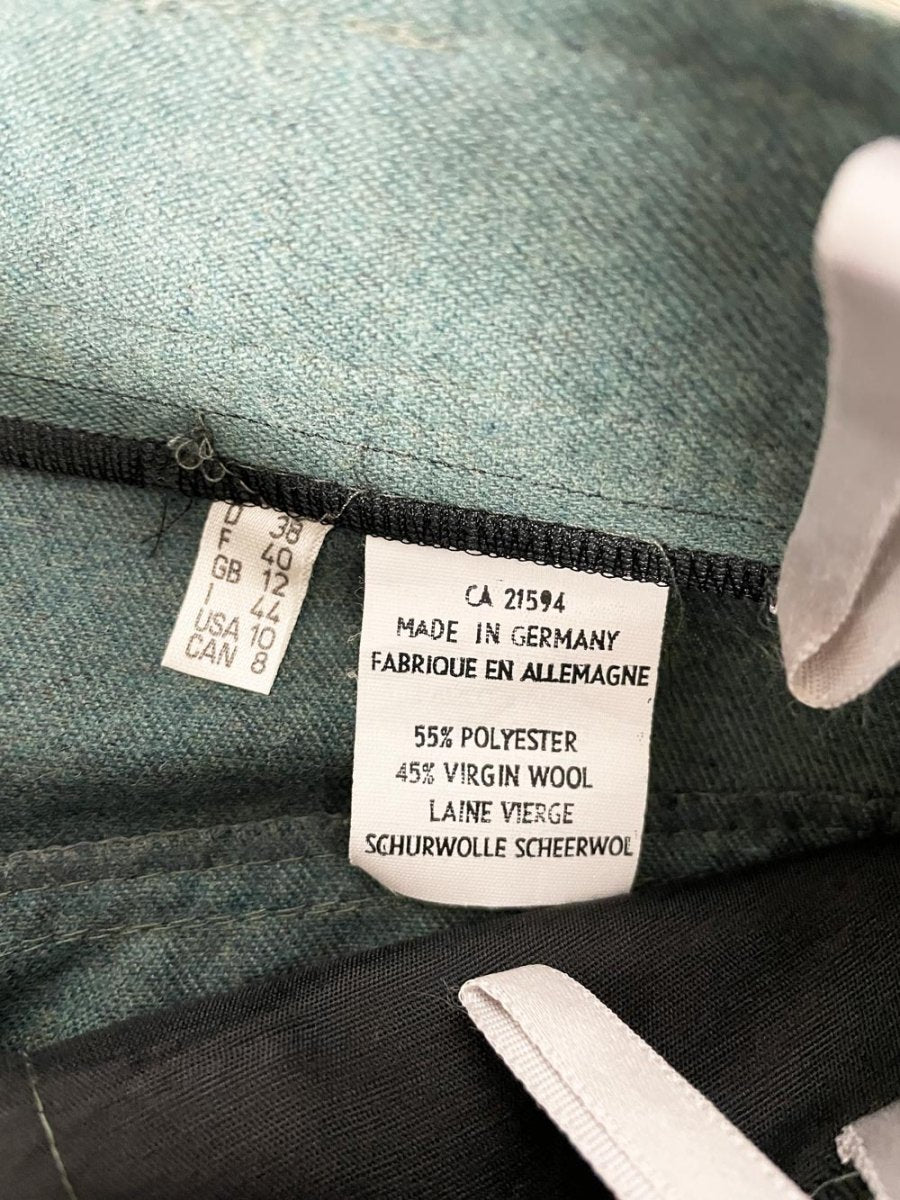 vintage hucke wool - blend long trouser short | made in Germany - good market thrift store