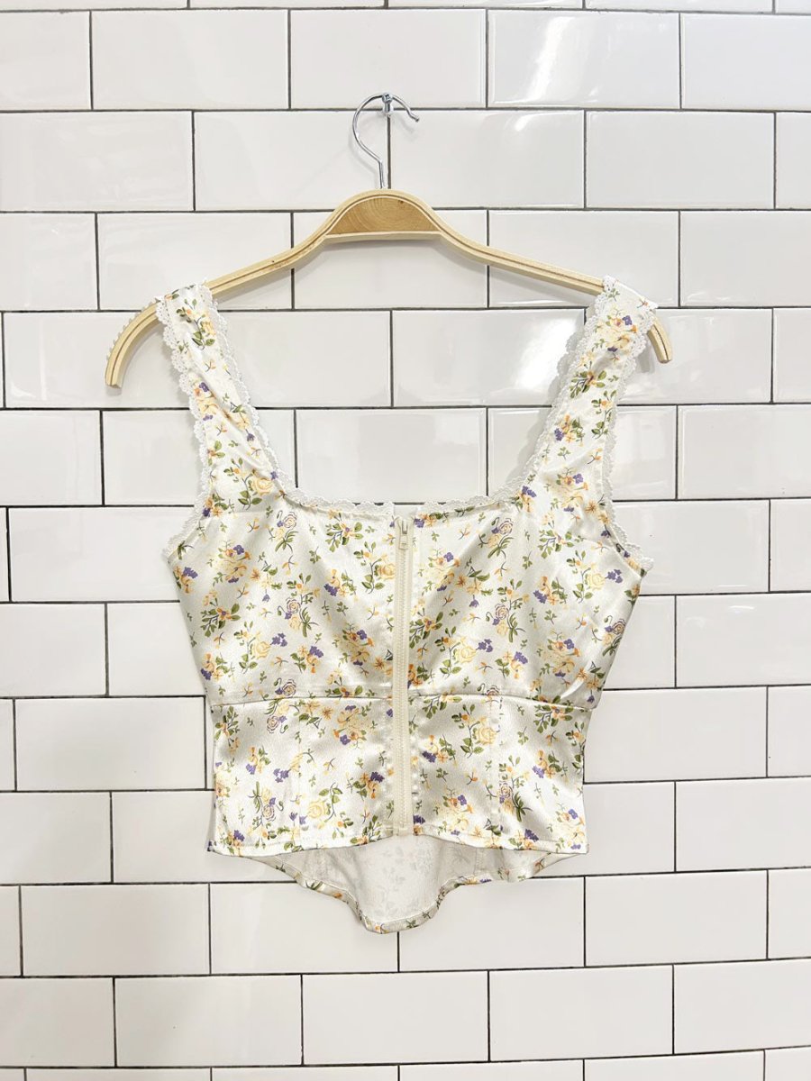 princess polly berlin satin corset top - good market thrift store