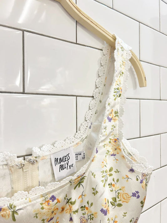 princess polly berlin satin corset top - good market thrift store