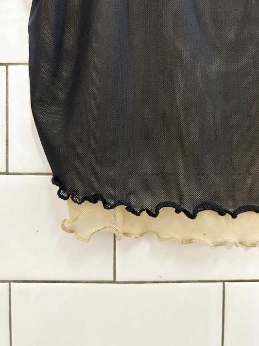 UO out from under cropped sheer tank top - good market thrift store