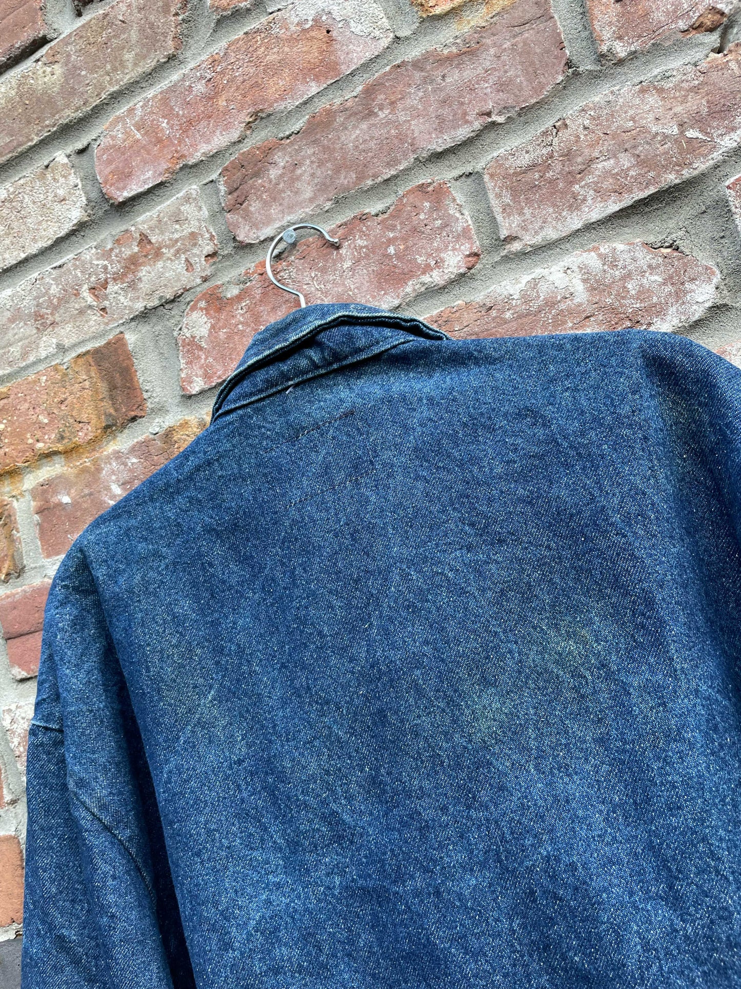 vintage big bill snap button denim shirt jacket