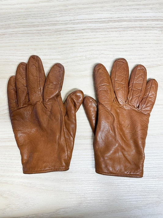 club monaco butter leather wool - cashmere lined driving gloves - good market thrift store