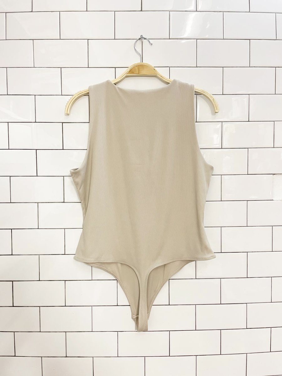 house of harlow 1960 high neck ribbed bodysuit - good market thrift store