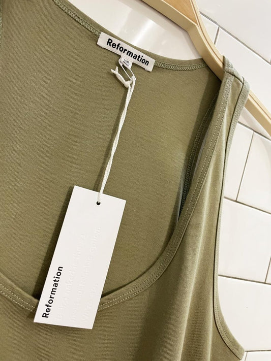 nwt reformation 2024 avery tank top - good market thrift store