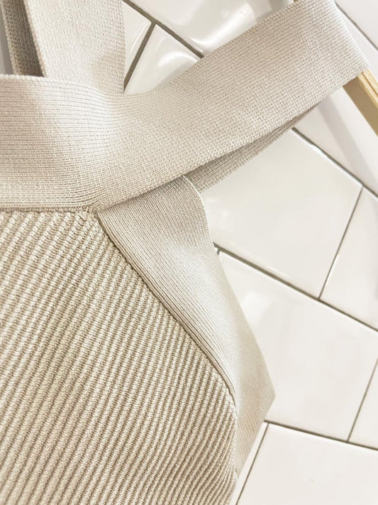 babaton sculpt knit criss cross tank | aritzia - good market thrift store