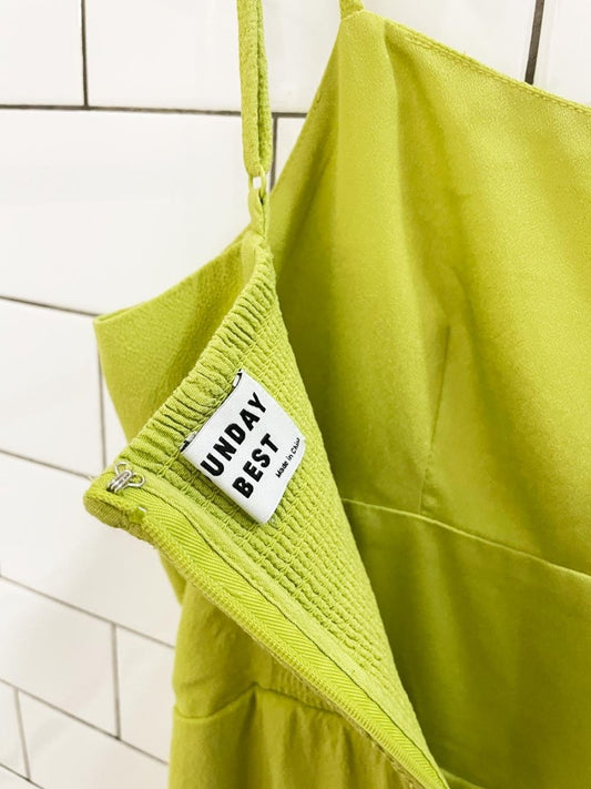 sunday best jackson lime green mini dress | aritzia - good market thrift store
