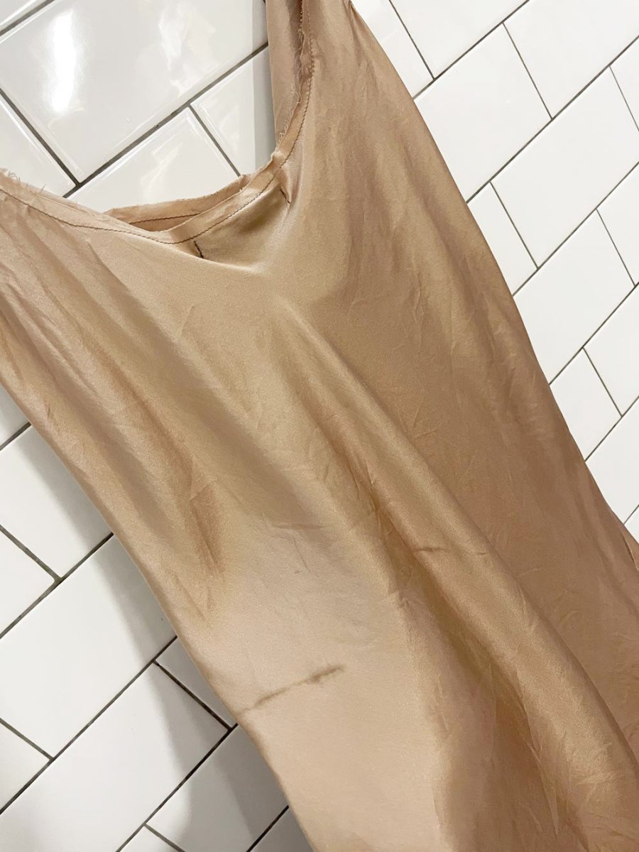 y2k david bitton buffalo 100% silk cowl neck tank - good market thrift store