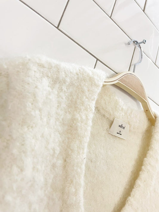 wilfred marseille alpaca - blend boucle knit sweater | aritzia - good market thrift store