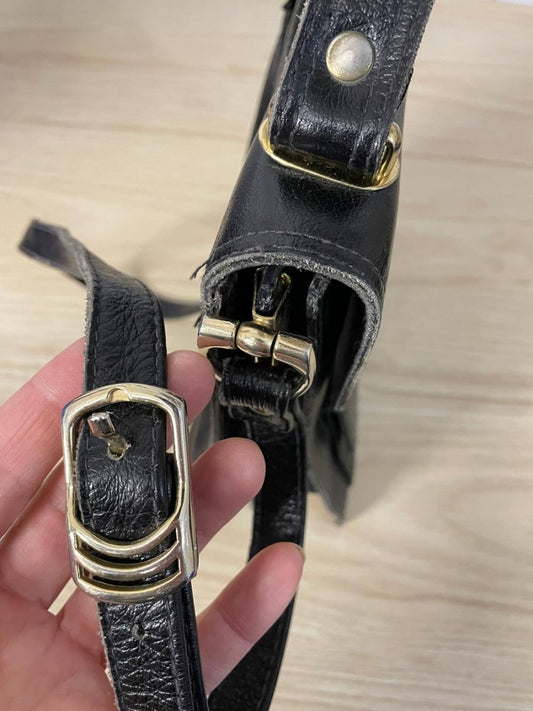 vintage top handle briefcase style purse - good market thrift store