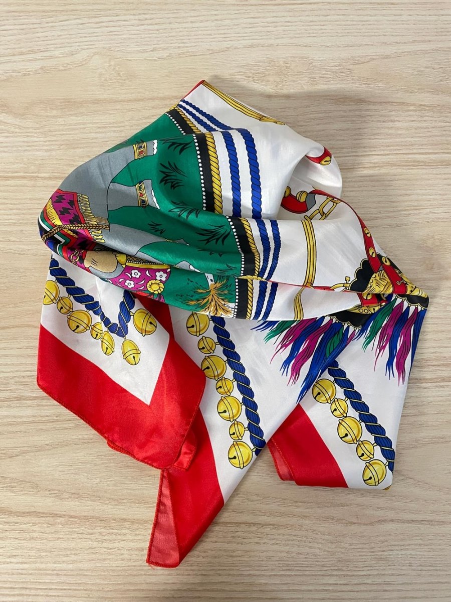 maharaja silk elephant scarf - good market thrift store