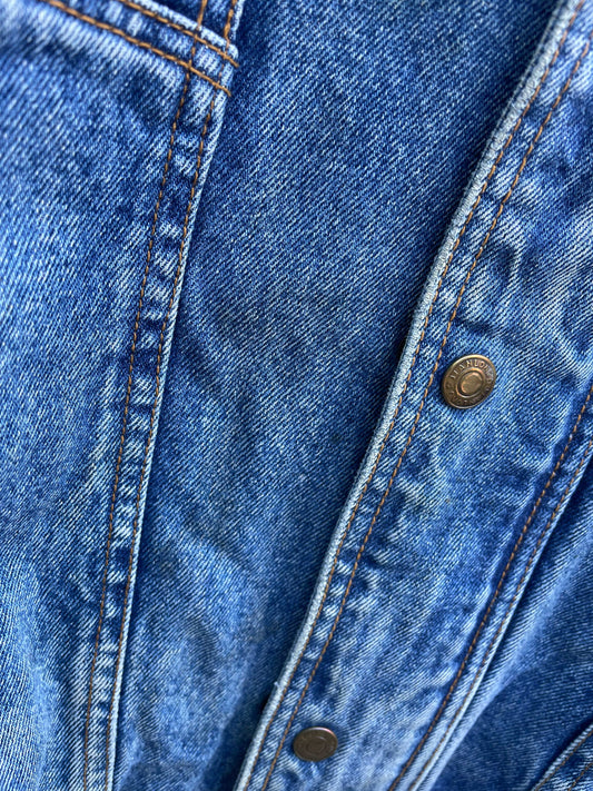 vintage jianlong denim bomber jacket