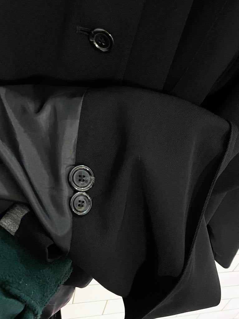 vintage 00s gallery minimal belted trench coat - good market thrift store