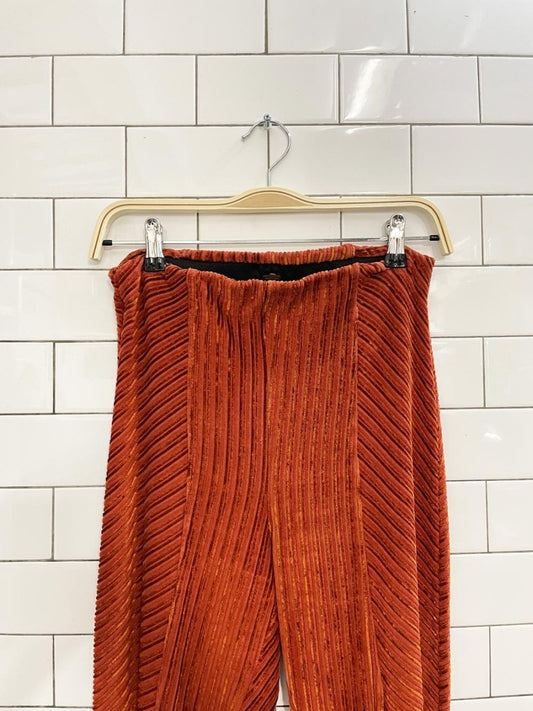 free people slim pull on velvet flare - good market thrift store