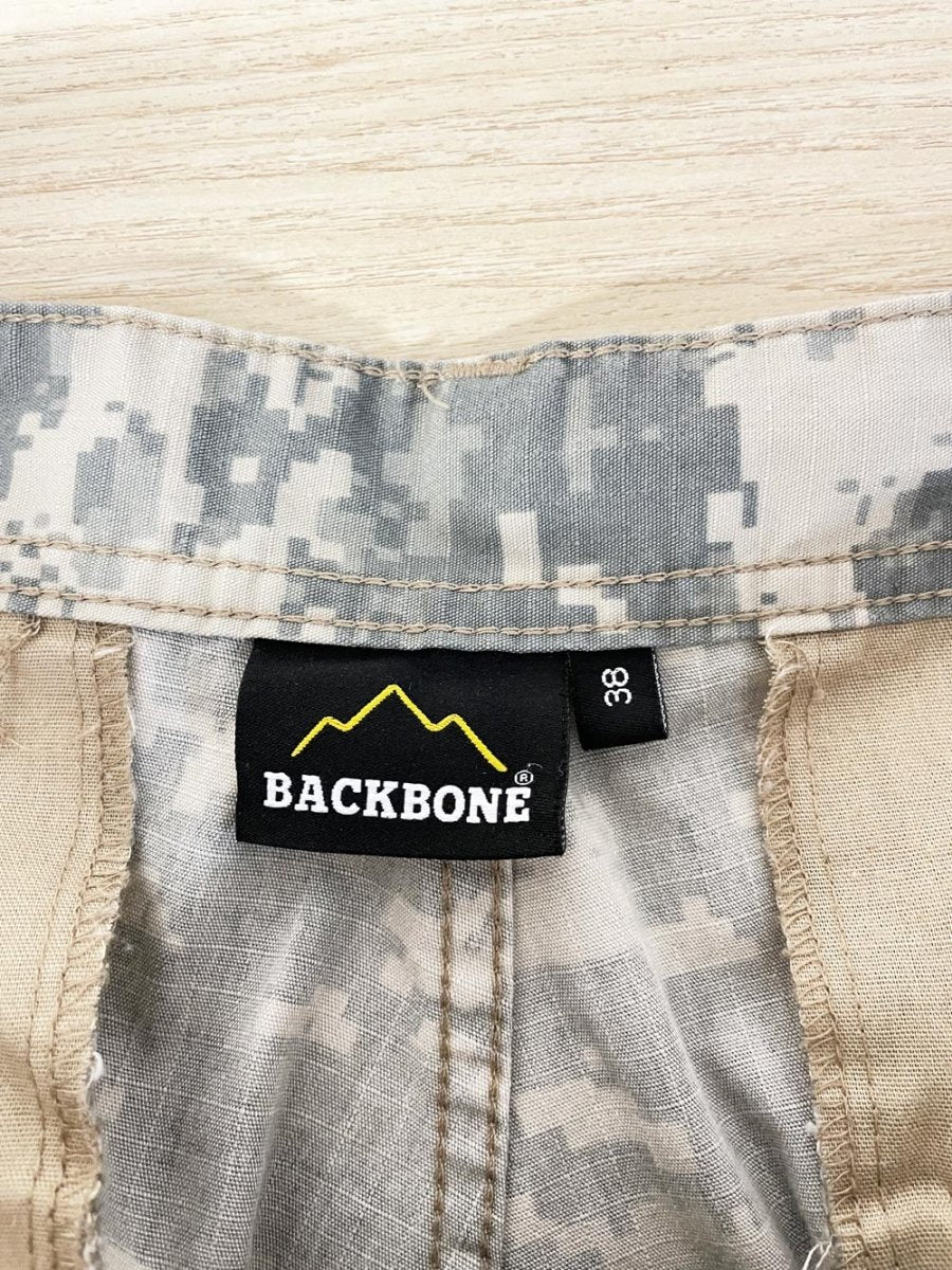 backbone pixel camo cargo parachute pant - good market thrift store
