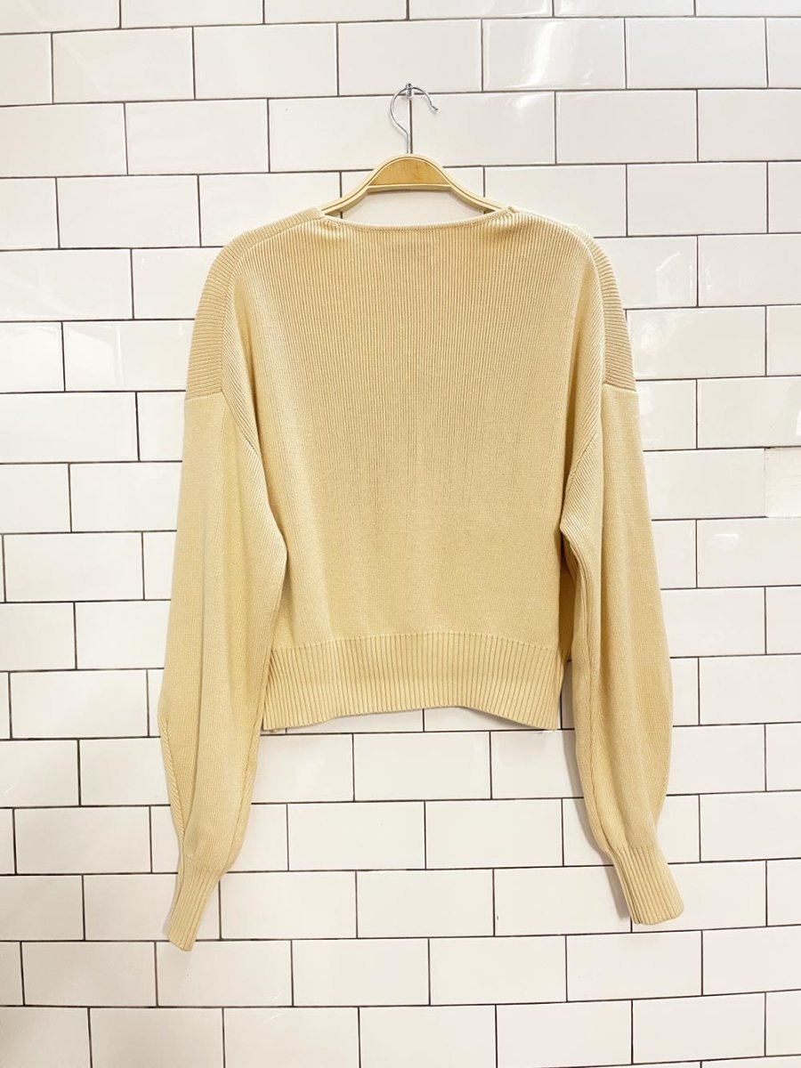 babaton wren boxy cropped knit sweater - good market thrift store