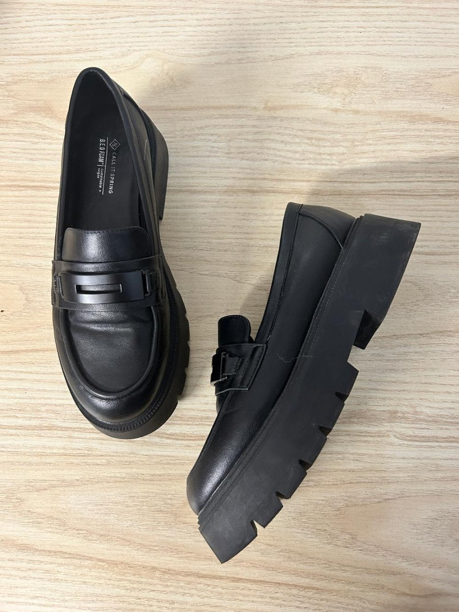 call it spring chunky platform penny loafers - good market thrift store