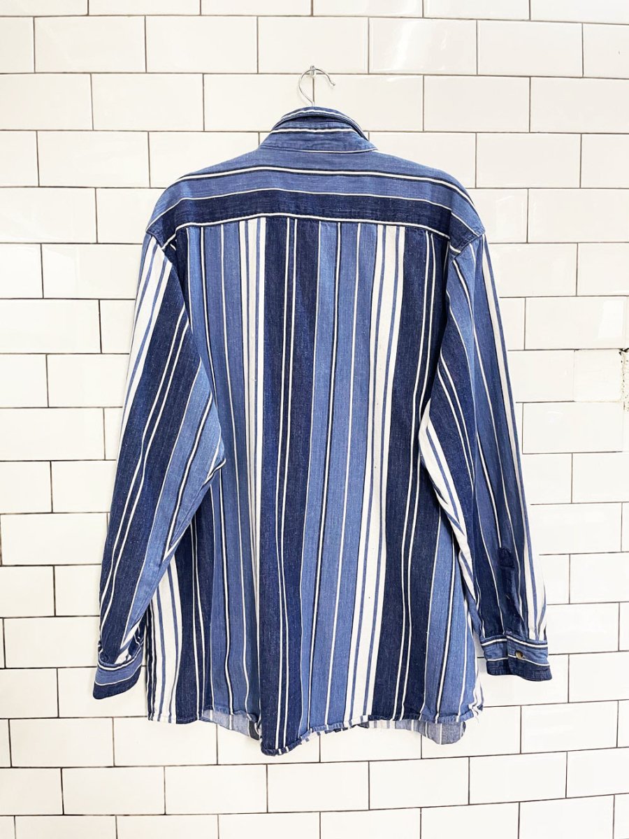 vintage grand canyon striped denim shirt - good market thrift store