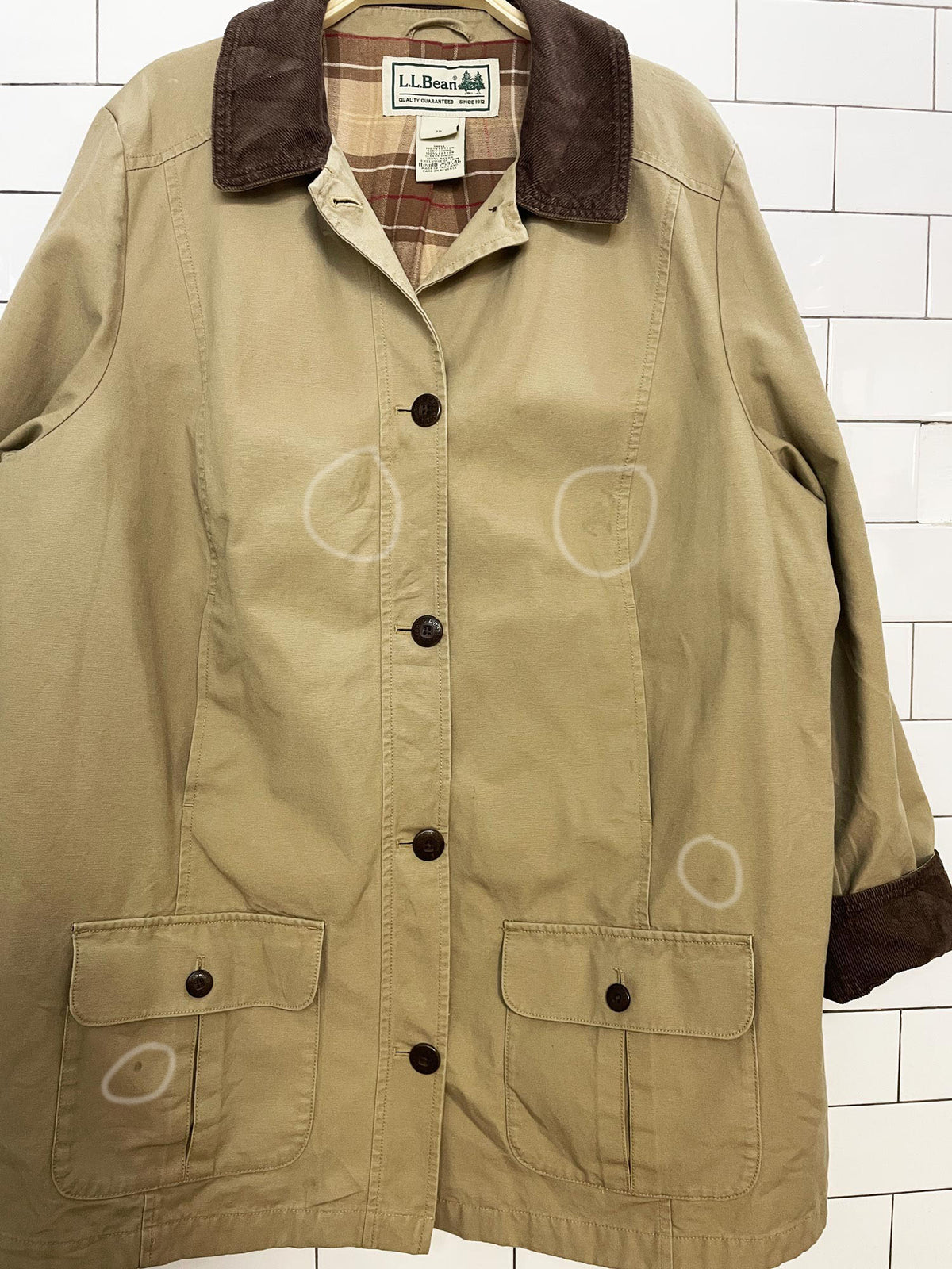 ll bean corduroy collar chore coat field jacket