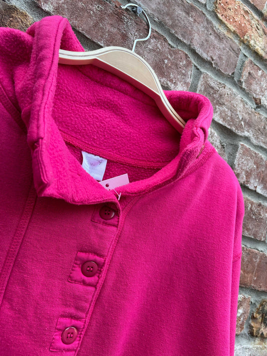 vintage 80s jonathan g 1/4 button sweatshirt