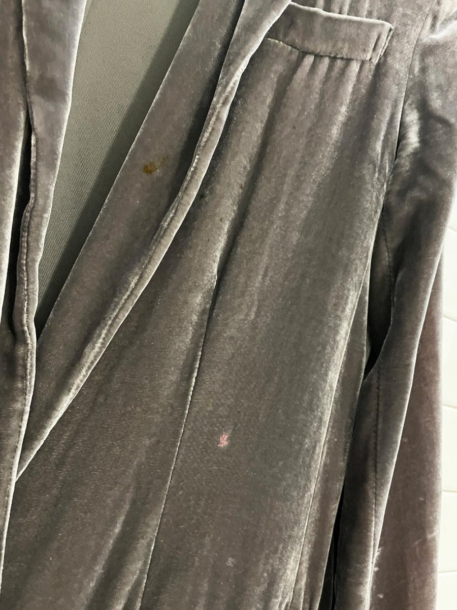 vintage 00s club monaco silk - blend velvet blazer - good market thrift store