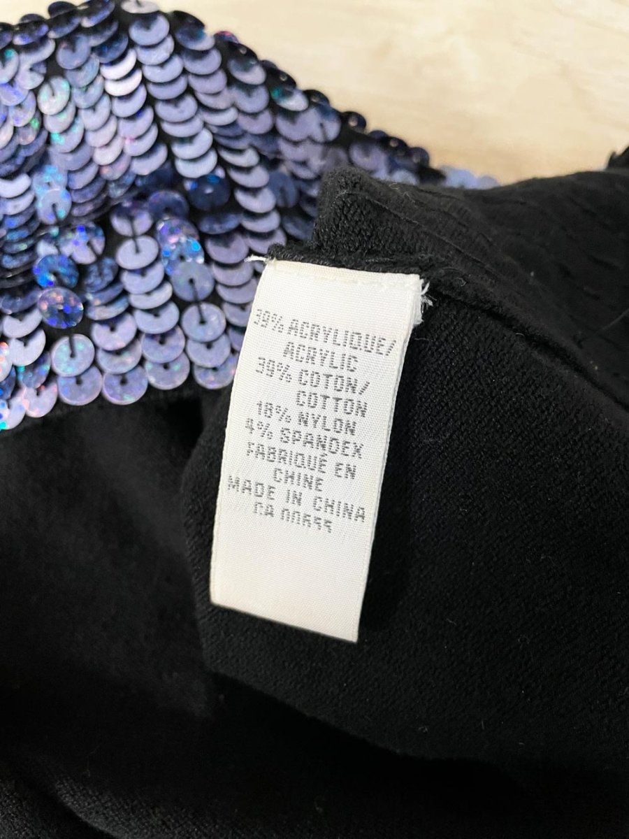y2k smart set sequin knit halter top - good market thrift store