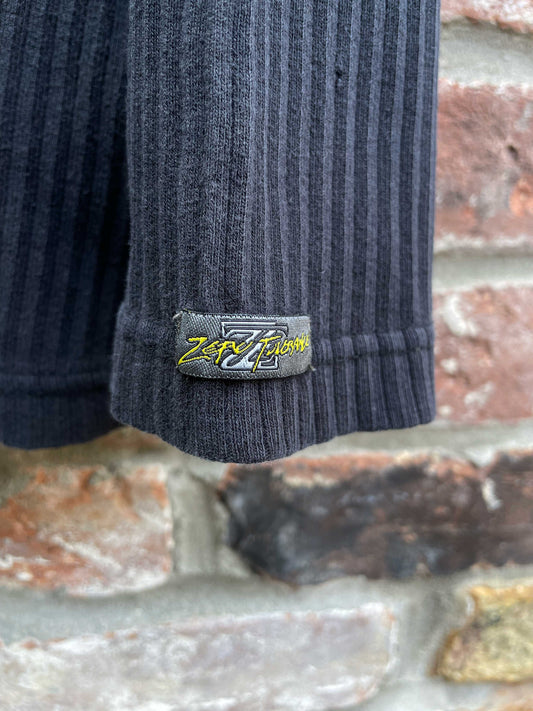 y2k zero tolerance ribbed long sleeve tee