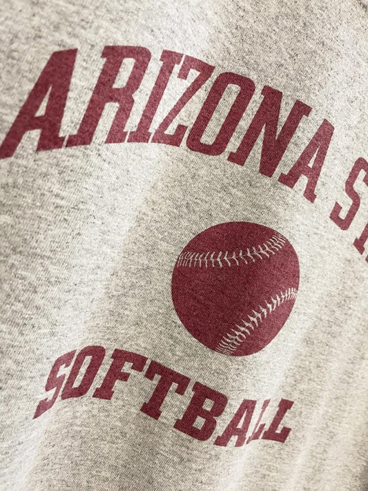 vinage 00s arizona state softball collegiate tee - good market thrift store