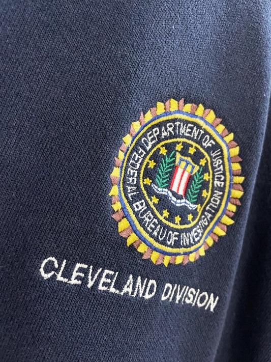 vintage 80s FBI crested raglan sweatshirt | discus athletic - good market thrift store
