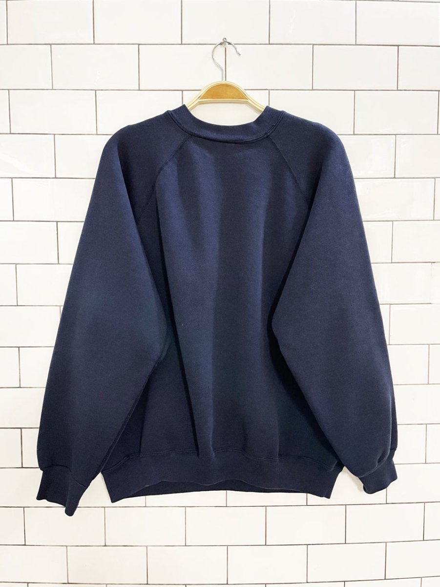 vintage 80s FBI crested raglan sweatshirt | discus athletic - good market thrift store