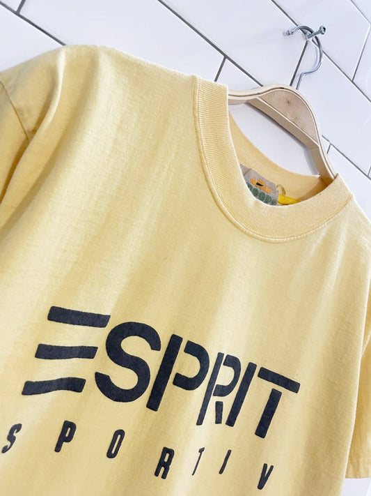 vintage 80s esprit sportiv big logo tee | troops - good market thrift store
