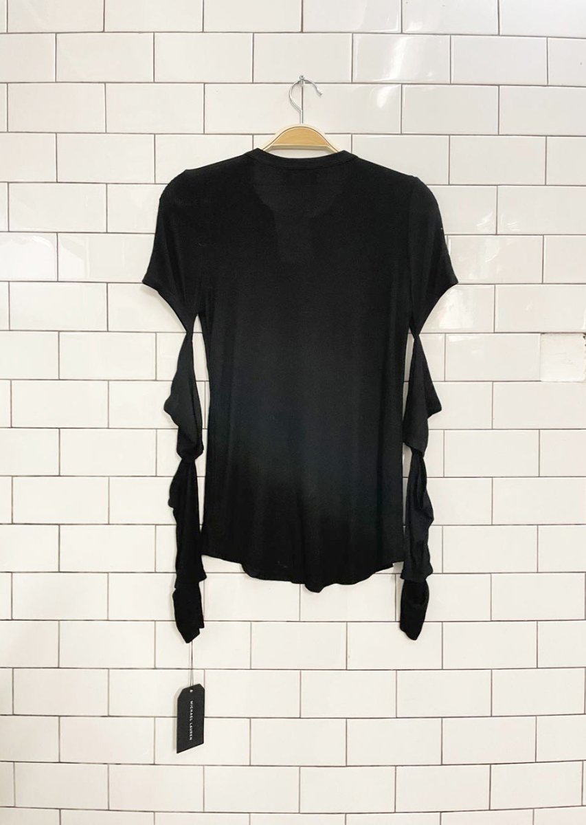 nwt michael lauren LA ribbed long sleeve top - good market thrift store