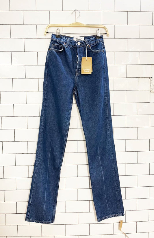 nwt reformation cynthia high rise straight jeans | long - good market thrift store