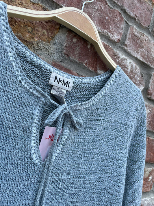 vintage 00s nomi tie neck knit top