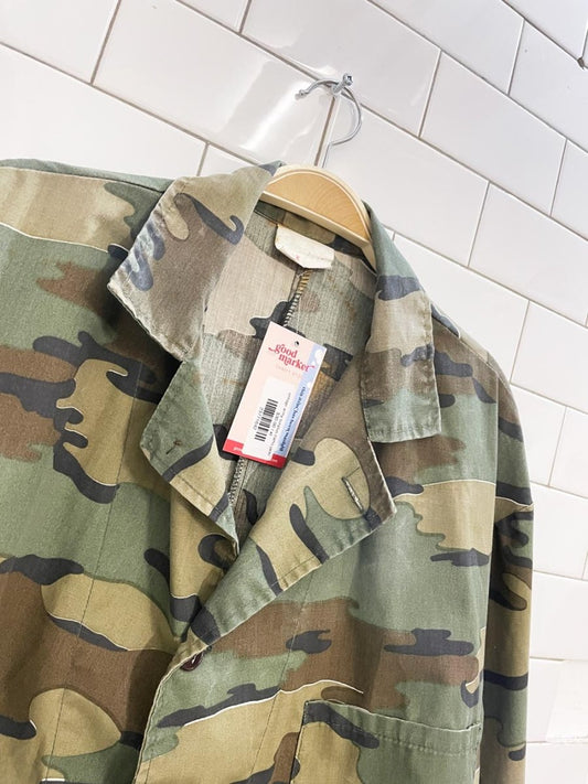 vintage army surplus camo jacket - good market thrift store