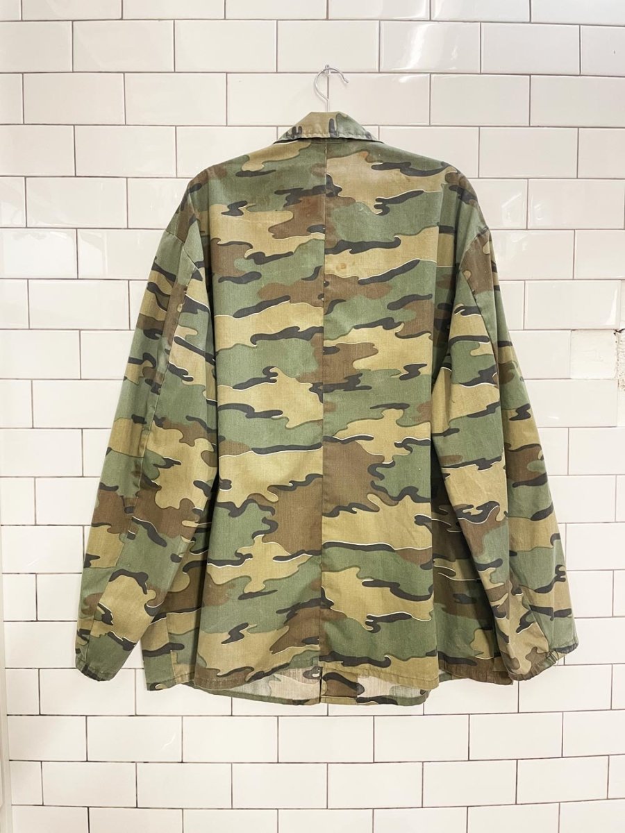 vintage army surplus camo jacket - good market thrift store