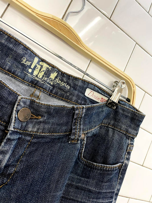 y2k los angeles IT dream low rise diva flare leg jeans - good market thrift store