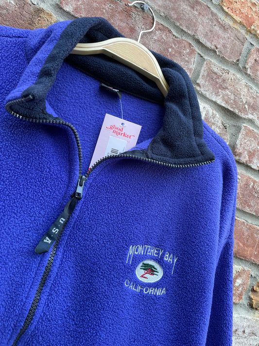 vintage made in USA cali full zip fleece jacket