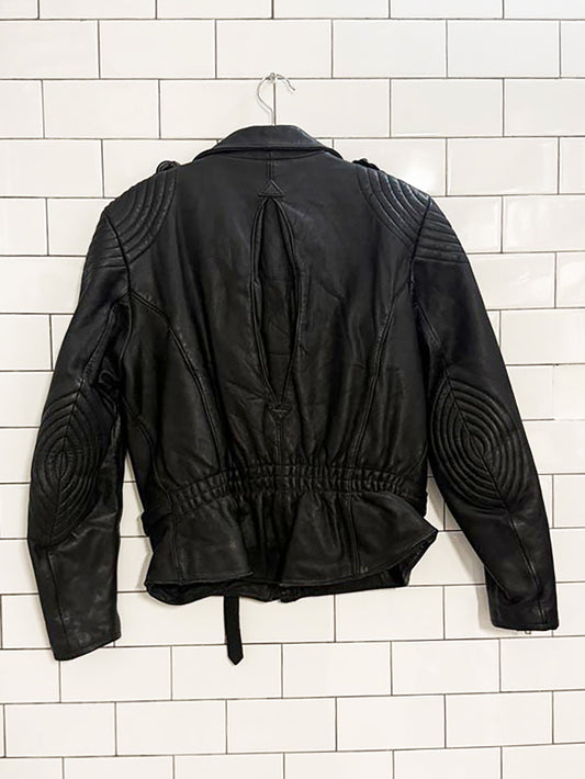 vintage harley davidson leather quilted moto jacket | hein gericke | lined