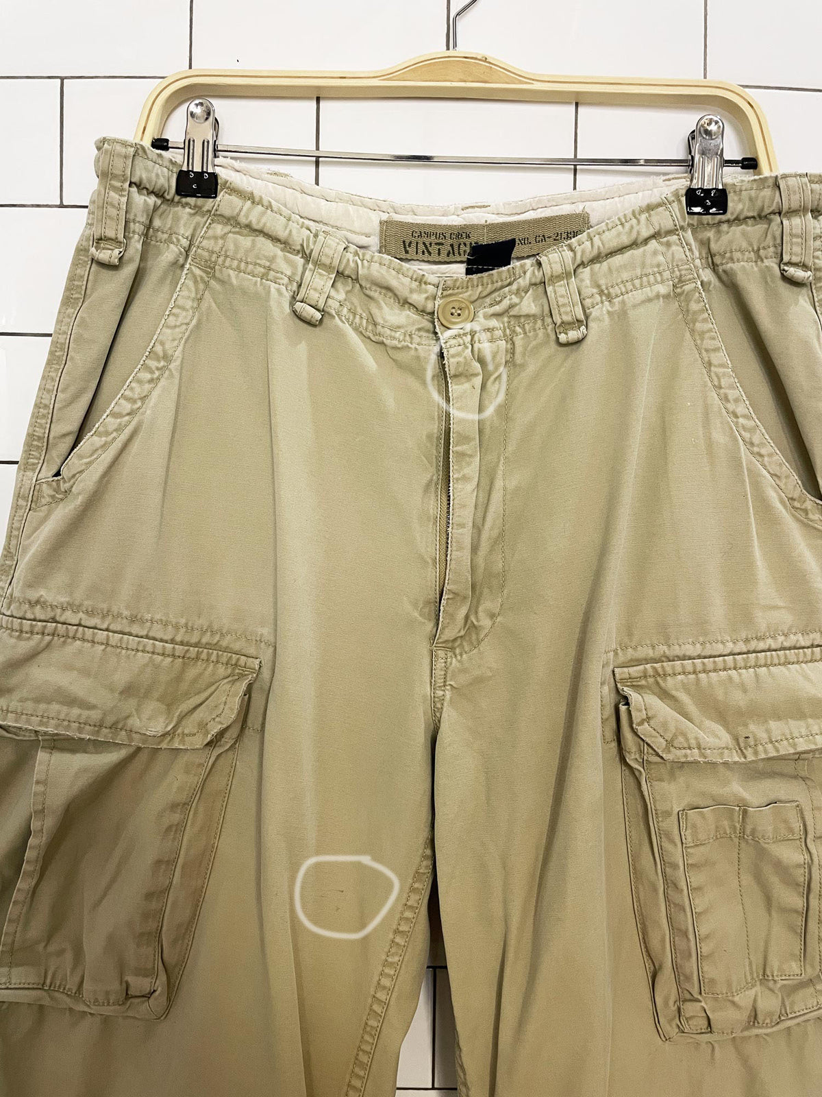 y2k campus crew vintage baggy cargo drawstring pants