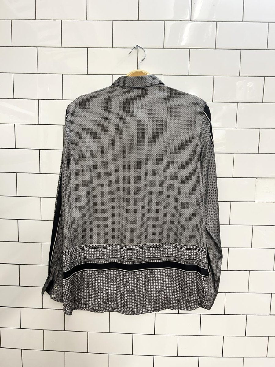h&m satin scarf print blouse - good market thrift store
