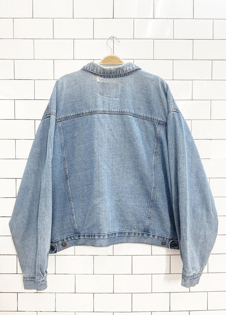 vintage 90s cherokee boxy denim jacket - good market thrift store