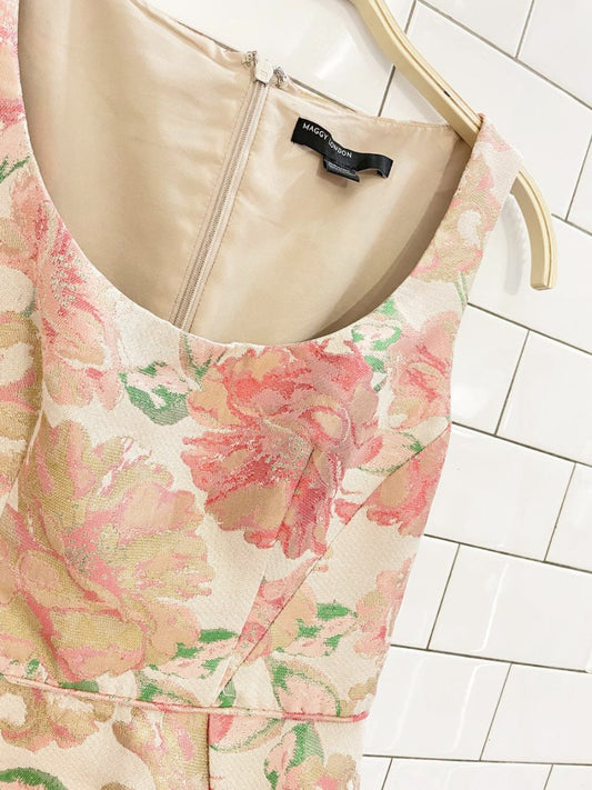 maggy london fit and flare floral dress - good market thrift store