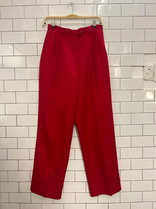 vintage 00s ll bean casual high - rise pleated trousers - good market thrift store