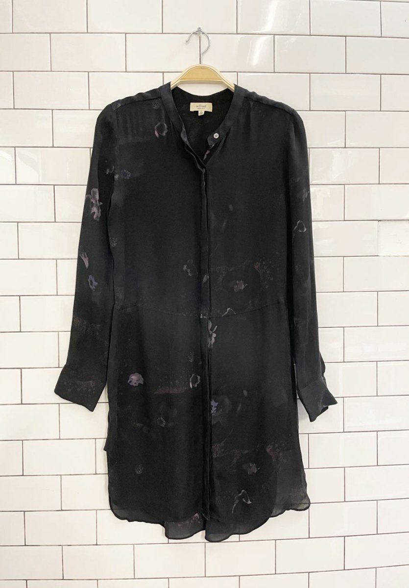 wilfred 100% silk bossut oversized shirt dress | aritzia good market thrift store wilfred 100% silk bossut oversized shirt dress | aritzia good market thrift store