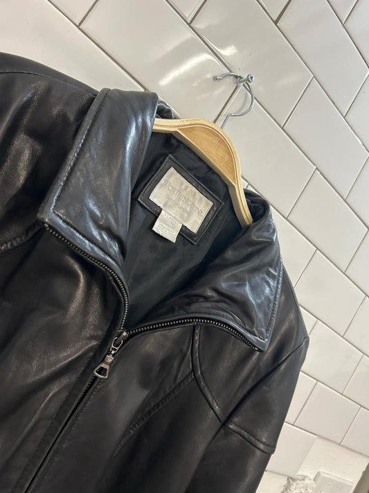 vintage 00s minimal worthington butter leather jacket - good market thrift store