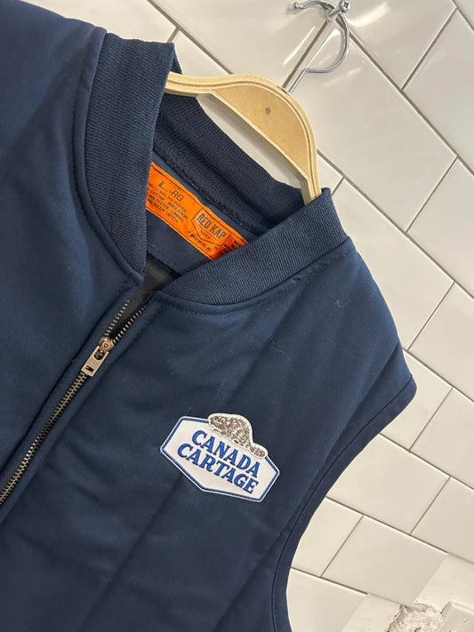 vintage red kap canada cartage liner vest - good market thrift store