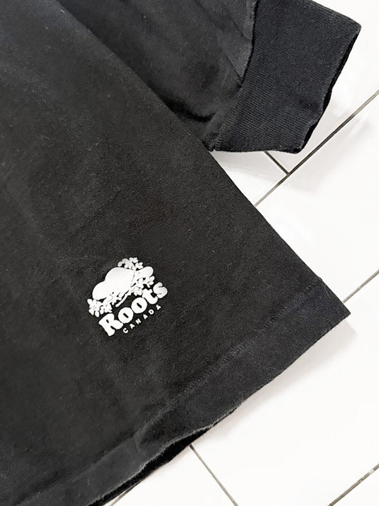 vintage 90s roots mock neck shirt | made in USA | russell athletic