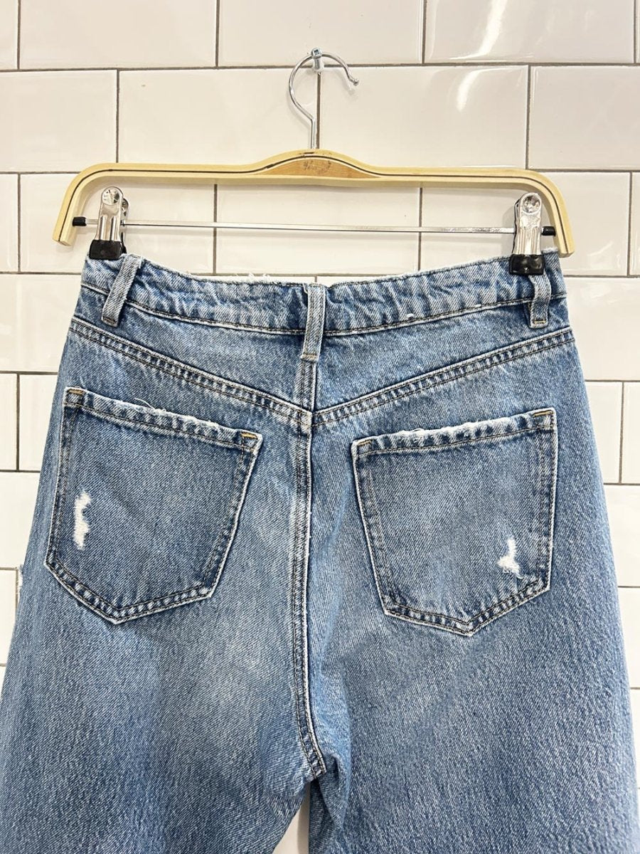 garage wide leg distressed jeans - good market thrift store