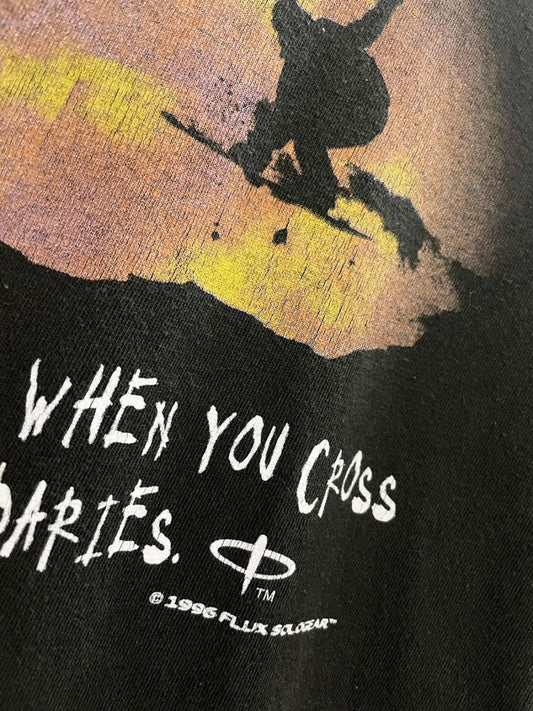 vintage 90s flux sologear skate/snowboard tee - good market thrift store