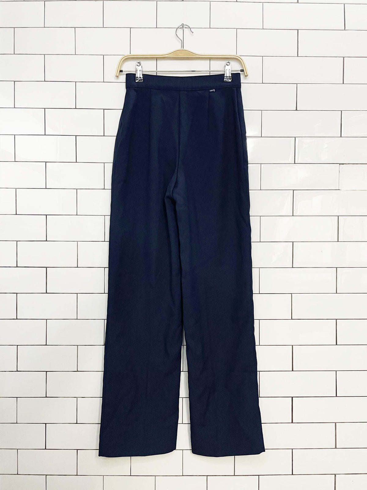 vintage 70s levi's bend over high rise wide leg slacks | scovill zipper